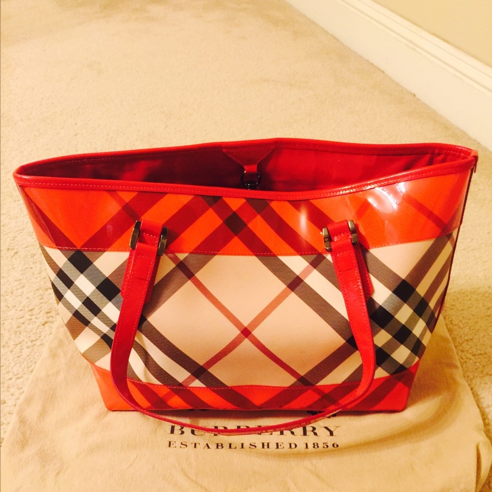 BURBERRY Nova Perspex Tote / Shoulder Bag